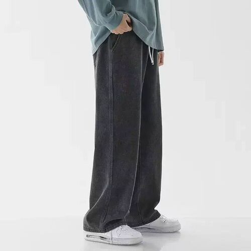 Spring Autumn New Mens Jeans Japanese Vintage Elastic