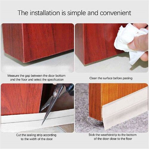 1/5/10m Door Bottom Seal Strip Weather Window Rubber Seal