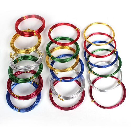1/1.5/2 mm aluminium wire color aluminum wire DIY handmade