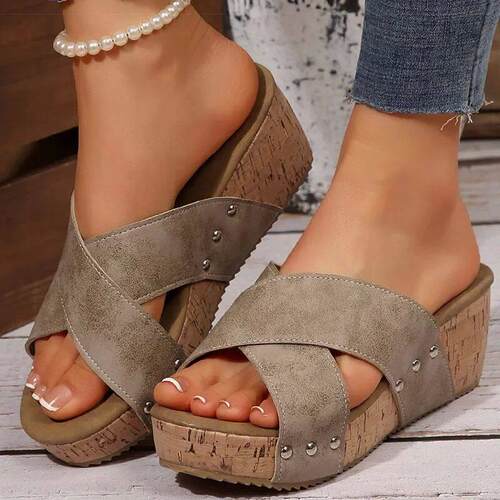Womens Sandals High Heels Wedges Shoes Women Summer