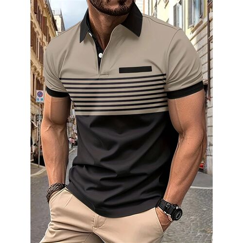 Fashion Mens Polo Tshirt Vintage Summer Men Clothing