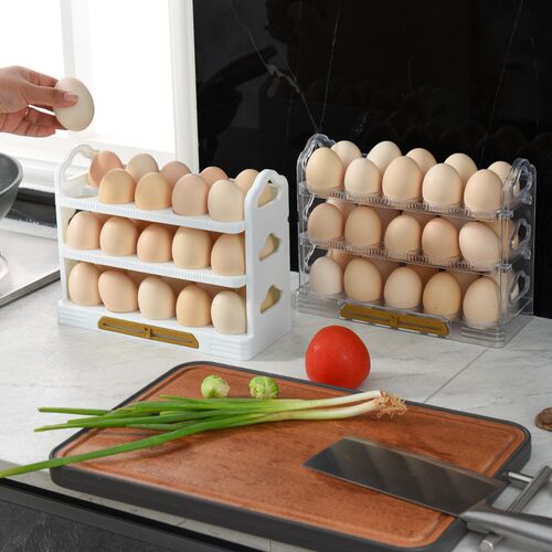 Egg Storage Box Egg Crisper Storage Container Kitchen Organi
