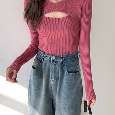 HELIAR Women Sweater Chic Cashmere Pullovers Women Long-slee