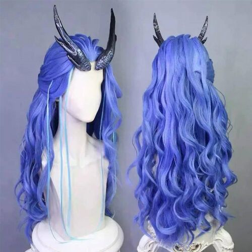 Ao Yan wig, Nezhas Demon Boy, Aunt Naohai, mixed colors,