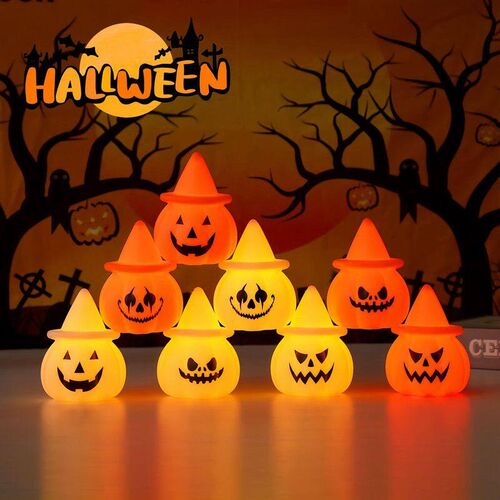 Halloween pumpkin lantern atmosphere props glow万圣节南瓜灯