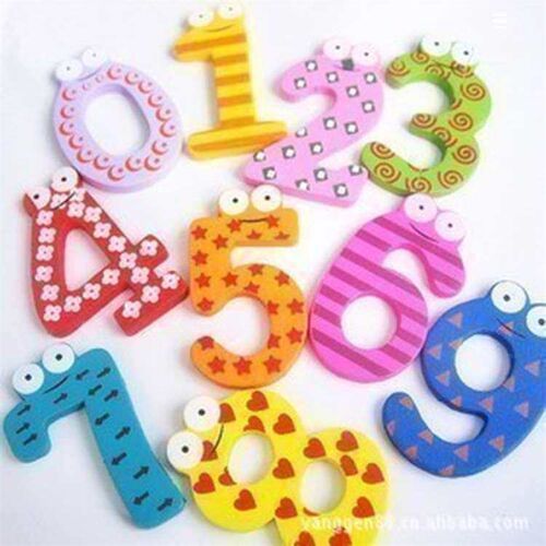 Refrigerator magnet Wooden large digital refrigerator sticke