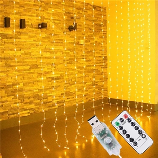 String Light Christmas for Curtain Decorations Home LED