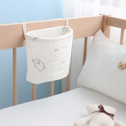 Bedside Storage Bag Baby Crib Organizer Hanging Bag for Dorm