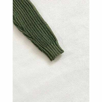 Solid Mock Neck Pullover Sweater  Casual Long Sleeve Sweater