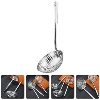 Stainless Steel Colander Ladle Skimmer Slotted Spoon Pasta