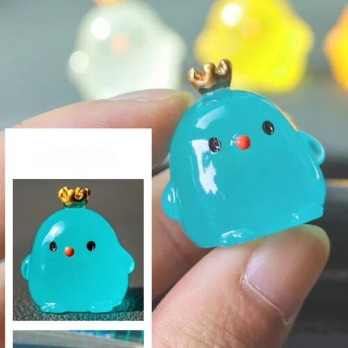 Car Crown Glow Chicken Decorative Ornaments Interior organis