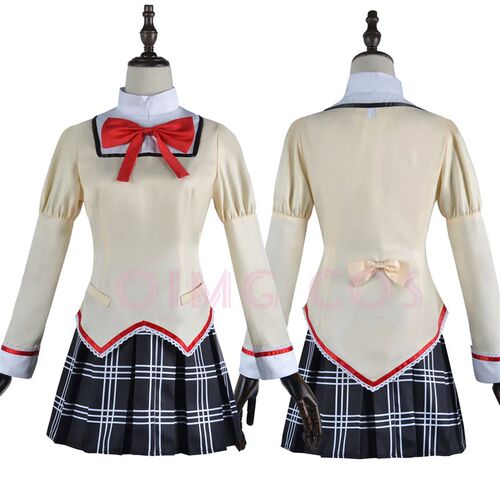 Kaname Madoka Akemi Homura Cosplay Costume School Uniform