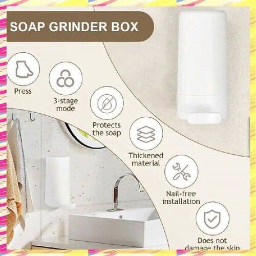 ABJJ 2Pcs Grinding Soapy Box Hand Washing Soapy Bar Crusher