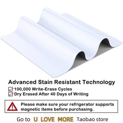 A4 Size Whiteboard Magnetic Dry Erase Soft Fridge Stickers E