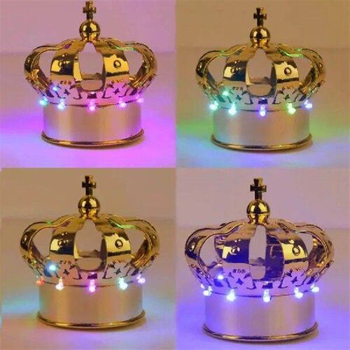 1PC Rechargeable Crown Shape LED Champagne sparkler Light