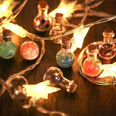 10 Pcs Glass Bottles Miniature Potion Bottle Mini Cork Glass