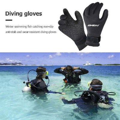 5mm Five Finger Dive Gloves Waterproof Water Gloves Anti