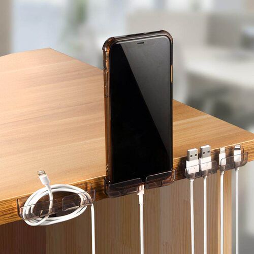 Self-adhesive No-drilling Cable Organizer Wire Clips for Des