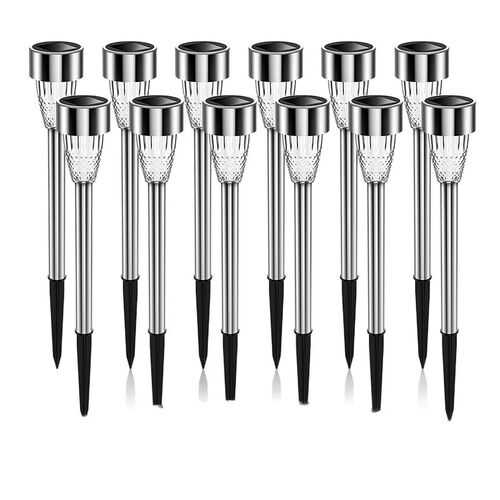 Stainless Steel Diamond Solar Lawn Lamp Floor Insert Light M