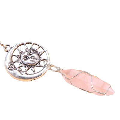 Crystal pendant winding hexagonal column pendant pendant do