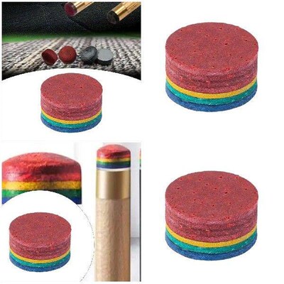 Rainbow Billiard Tip Cue Stick Head Billiard Accessories