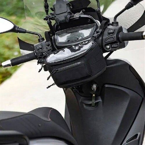 Motorcycle Handlebar Bag Oxford Cloth Zipper Navigation Bag