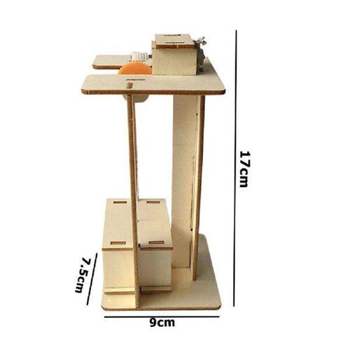 Creative DIY Electric Lift Handmade Elevator Model Children