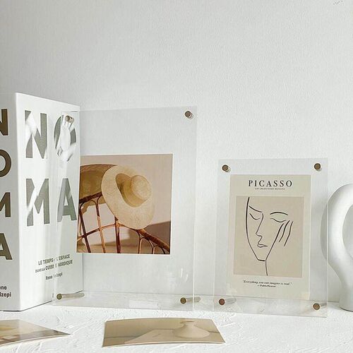 Transparent Picture Frame Acrylic Photo Frame Clear Photocar