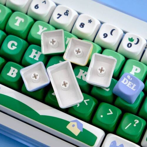 Dairy Pasture Key Cap PBT MOA Profile 129 Keys/set  Double S