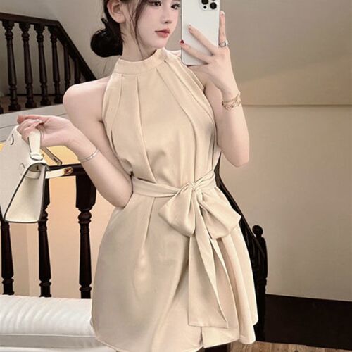 Mini Dresses Women Off Shoulder Sexy Sleeveless Temper