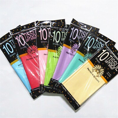 10 Pieces 50*66 Cm Tissue Paper DIY Handmade Craft Paper Flo