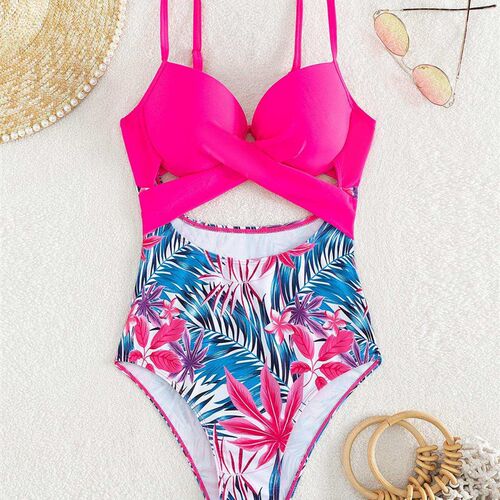 New Swimwear Women One-piece Swimsuit with Chest Pad One-pie