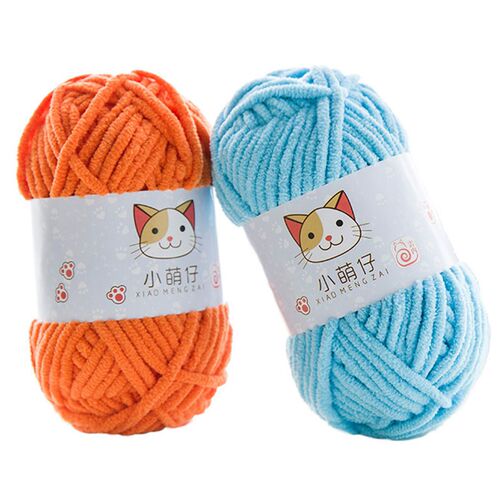 50g Thick Velvet Yarn Handmade DIY Knitting Yarn Wool Line B