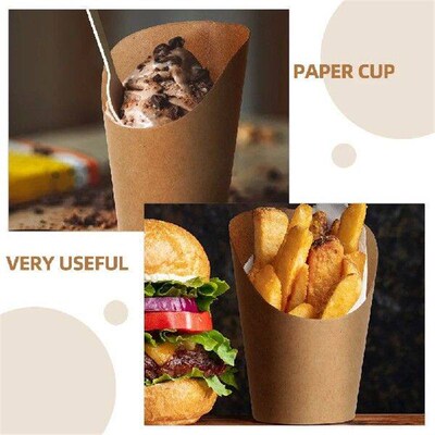 80 Pcs Snack Containers Summer Ice Cream Cup Food Fries