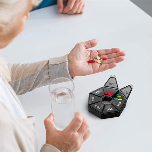 1Pcs Pill Case Plastic 7 Days Tablet Candy Box Portable Stor
