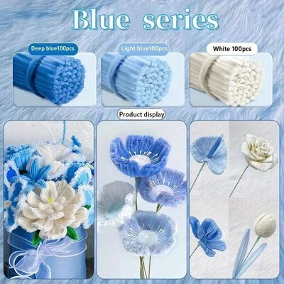 Chenille Stems 30cm Pipe Cleaners Craft Supplies DIY Art Han