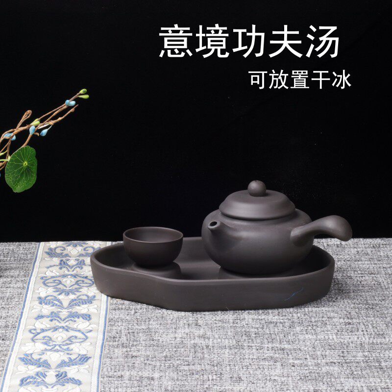 酒店意境功夫汤壶紫砂壶茶壶会所酒店餐具功夫汤养生高温蒸炖断壶