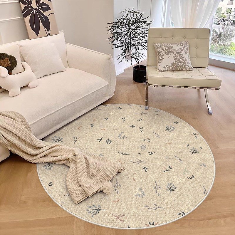 镜花水月地毯轻法式衣帽间圆形卧室床边毯客厅高级感防水防油加厚,居家布艺,地毯,淘宝优惠券,粉丝福利购,淘宝优惠卷