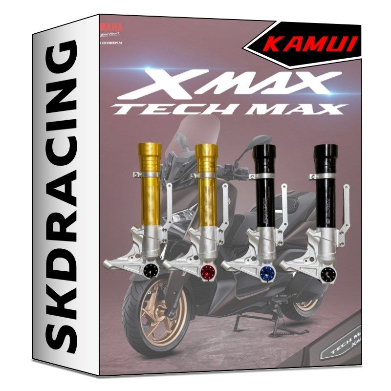 泰国KAMUI改装xmax300改装前减震身前避震筒大辐射减震卡钳转接码
