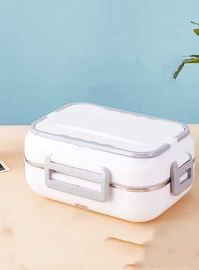 220V110V12V24V双电压家用车载两用电热饭盒加热保温免加水出北美