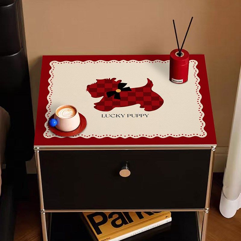 可爱蕾丝卧室床头柜垫耐脏耐磨防尘盖巾方形新款免洗皮革保护垫,居家布艺,床头柜盖布,淘宝优惠券,粉丝福利购,淘宝优惠卷