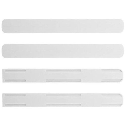 4 Pcs Storage Box Rail Drawer Guides Track Household Bar