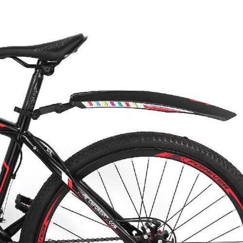 2Pcs Bicycle Splash Fenders with Reflective Stickers Front