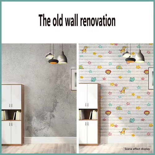 70cmX1M DIY 3D Wall imitation brick bedroom decoration self-