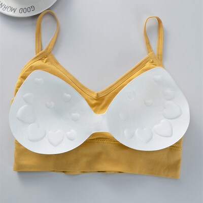 Women Tank Top Push Up Bra Tube Tops Seamless Brassiere Crop