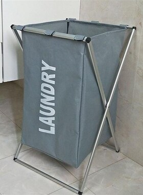 Laundry Cloth Hamper Sorter Basket Bin with Aluminum Frame