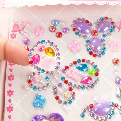 Childrens Stickers Gemstone Crystal Acrylic Diamond Sticker