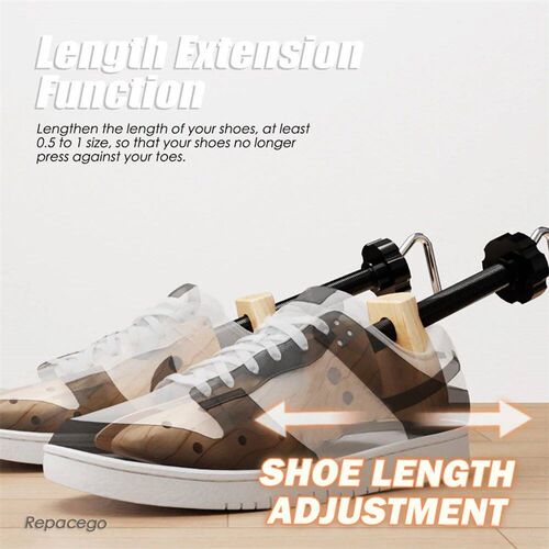 Repacego 1 Pc Wooden Shoe ree Adjutable Shoe Sretcher Expand
