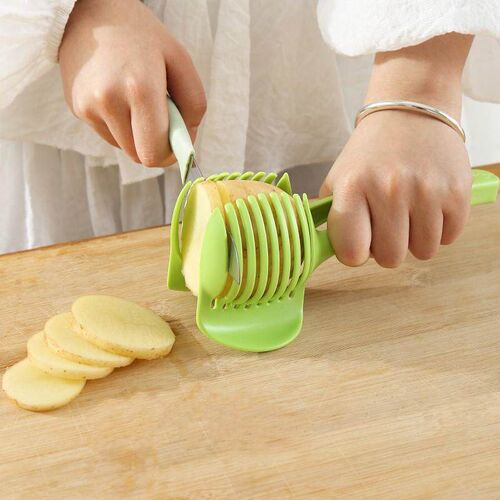 Lemon Tomato Slicer Multifunctional Fruit Divider with Handl