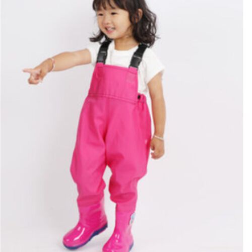 Children Jumpsuits kids kindergarten waterproof clothes trou